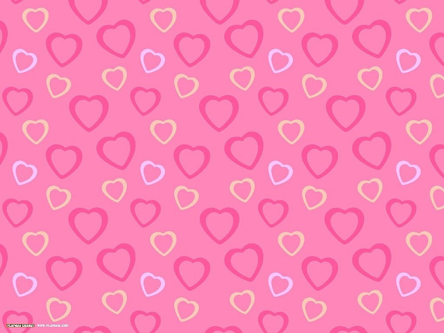 Pink background hearts pattern image free wallpaper for desktop - medium preview image