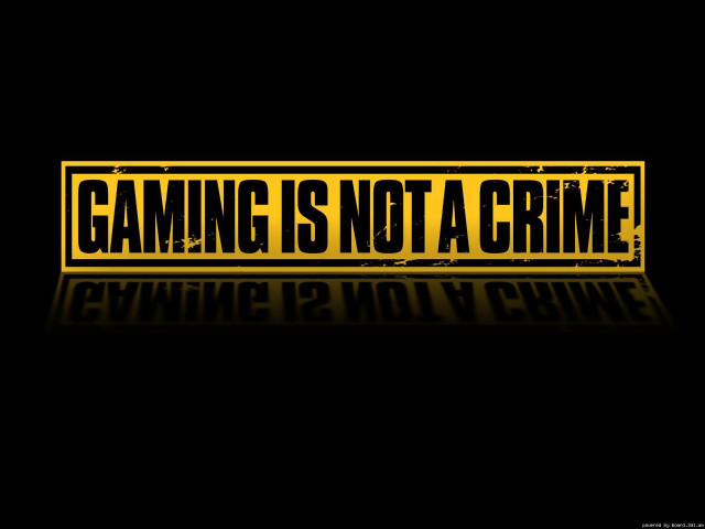 Yellow black sign gaming not free wallpaper for desktop - medium preview image