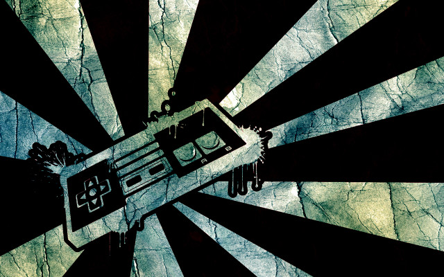 Boombox grungy blackwhite pixelart graffiti free wallpaper for desktop - medium preview image