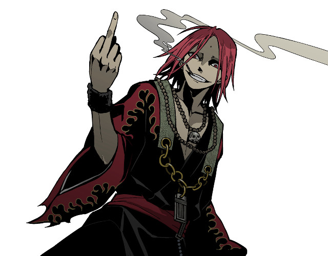 Cartoon character red hair pointing free wallpaper for desktop - medium preview image