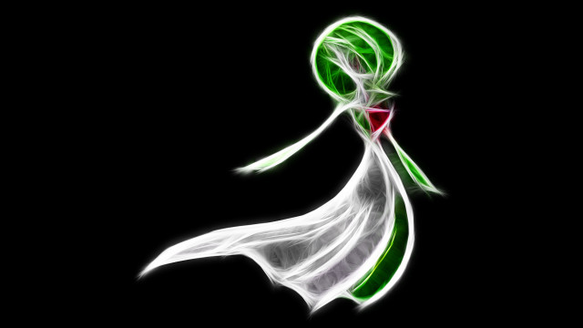 Woman dress green white ribbon free wallpaper for desktop - medium preview image