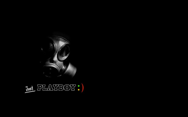 Gasmask playjoy darkroom redwhitelogo multigirls free wallpaper for desktop - medium preview image
