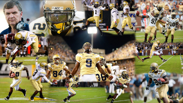 Football player running football collage free wallpaper for desktop - medium preview image