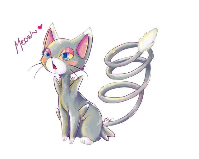 Cat heart tail chest back free wallpaper for desktop - medium preview image