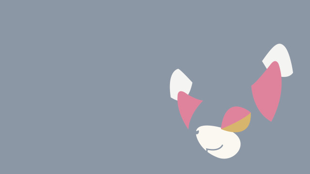 Cartoon animal pink nose yellow free wallpaper for desktop - medium preview image