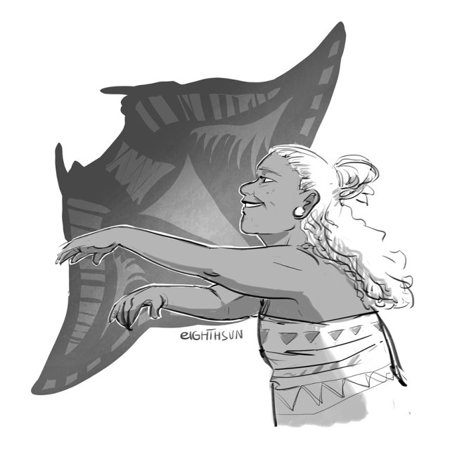 Woman skirt bat pointing background free wallpaper for tablet - medium preview image