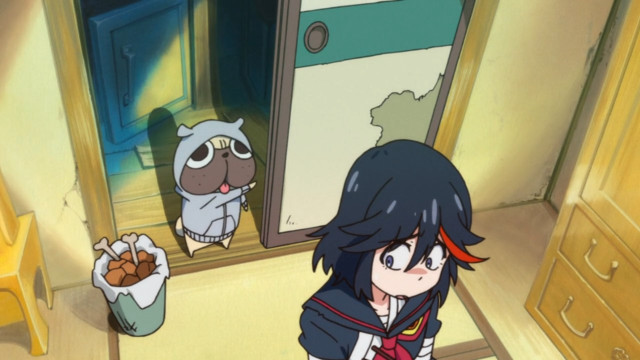 Girl standing room stuffed animal free wallpaper for desktop - medium preview image