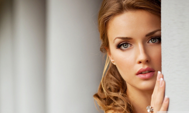 Woman ring wall hand face #2 free wallpaper for desktop - medium preview image