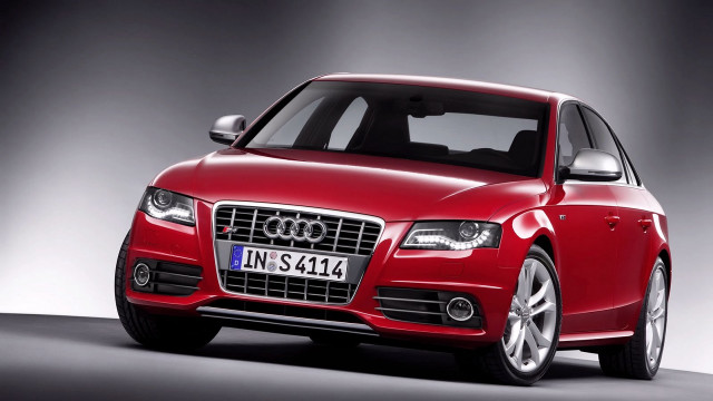 Red car studio black white free wallpaper for desktop - medium preview image