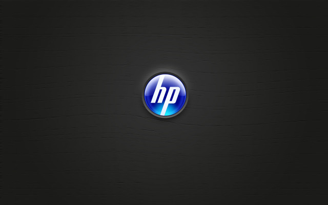 Hp logo black background blue free wallpaper for desktop - medium preview image