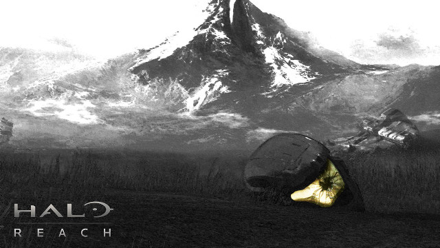 Mountain yellow umbrella black white free wallpaper for desktop - medium preview image