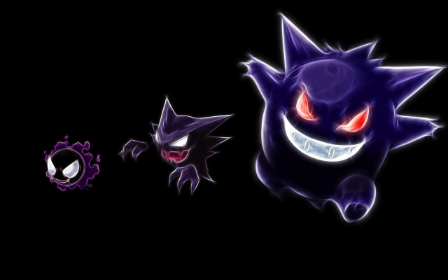 Demon gothic cartoon glowing eyes free wallpaper for desktop - medium preview image