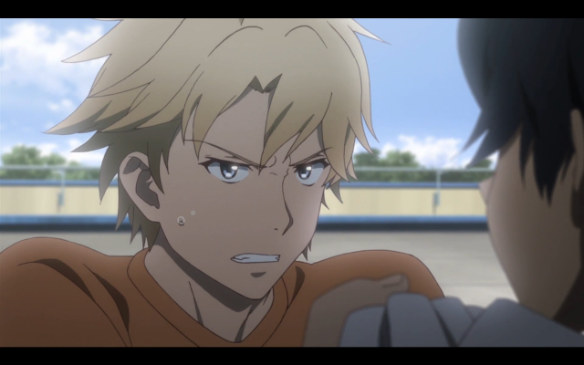 Blonde man brown shirt blue free wallpaper for desktop - medium preview image