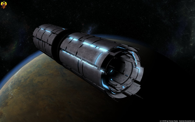 Space station planet bright light #9 free wallpaper for desktop - medium preview image