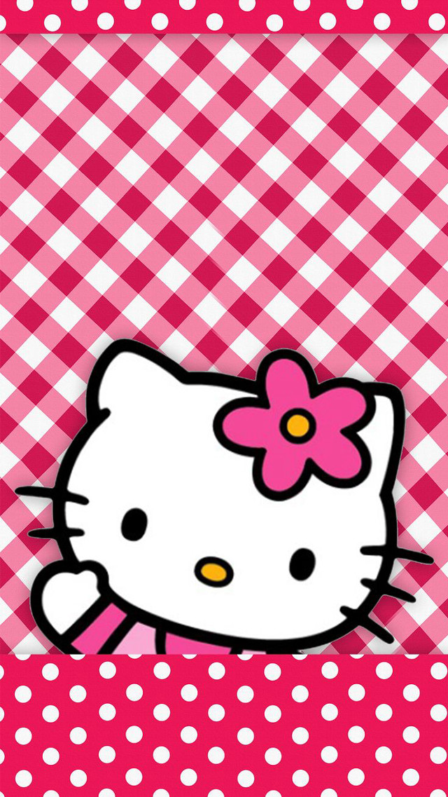 Hello kitty wallpaper pink bow free wallpaper for mobile - medium preview image