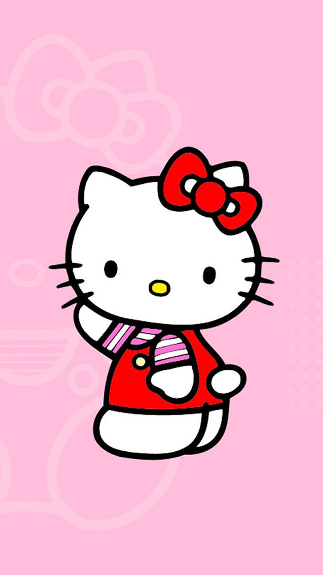 Hello kitty wallpaper pink background #4 free wallpaper for mobile - medium preview image