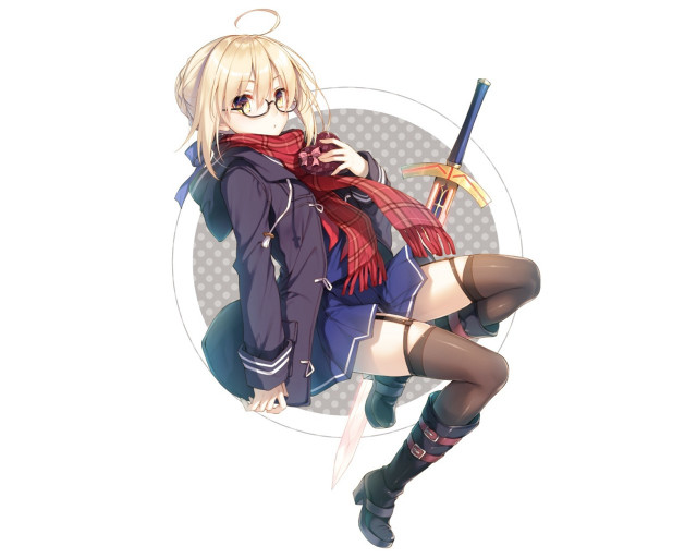 Woman sword scarf neck leg free wallpaper for desktop - medium preview image