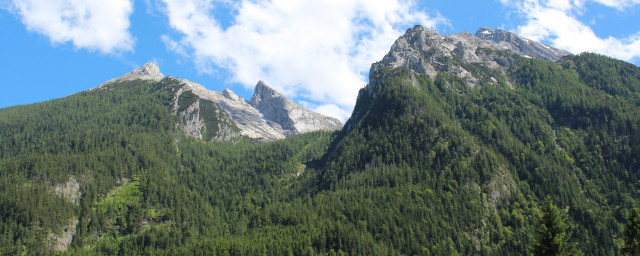 Mountain range trees clouds sky #9 free wallpaper for desktop - medium preview image