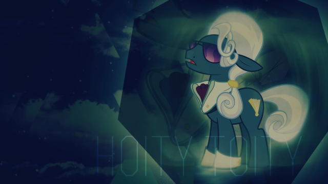 Cartoon pony yellow collar sunglasses free wallpaper for desktop - medium preview image