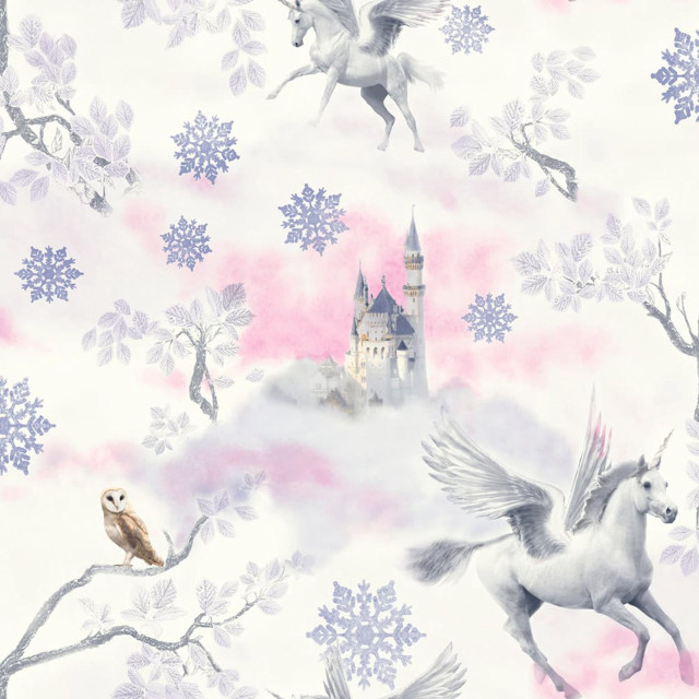 Castle unicorns bird branch wallpaper free wallpaper for tablet - medium preview image