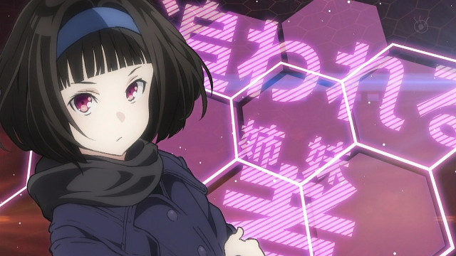 Girl black coat scarf purple free wallpaper for desktop - medium preview image