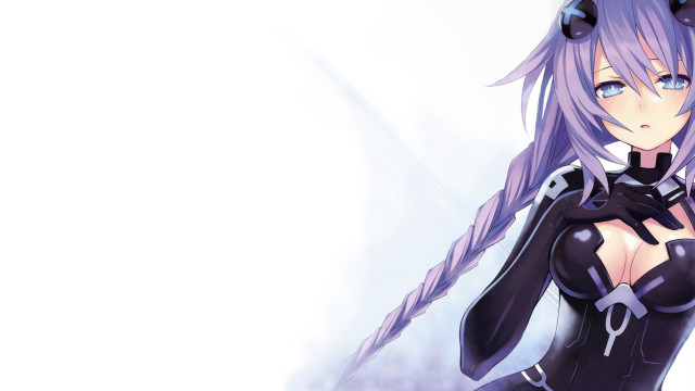 Anime purple hair cat ears free wallpaper for desktop - medium preview image