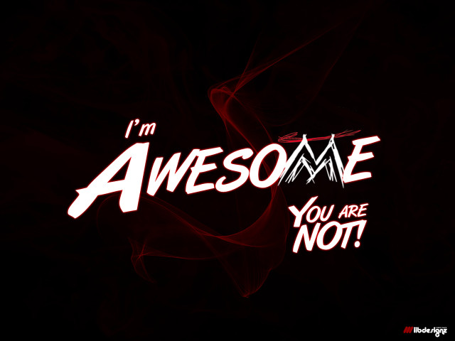 Red black neon text awesome free wallpaper for desktop - medium preview image