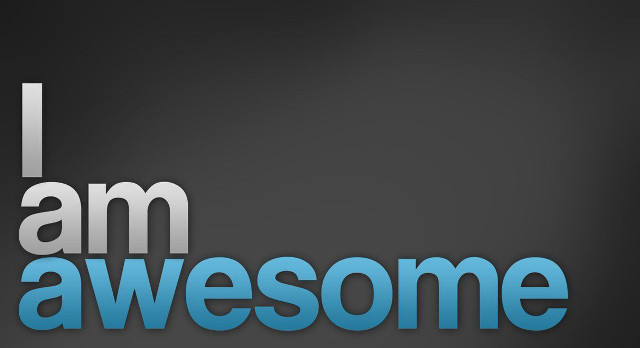 I am awesome blue gray free wallpaper for desktop - medium preview image