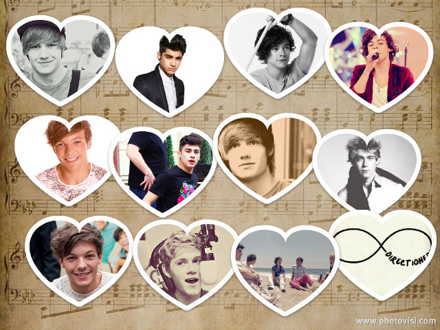 People heart collage photos love free wallpaper for desktop - medium preview image