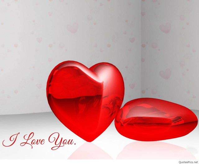 Red hearts table white background free wallpaper for desktop - medium preview image