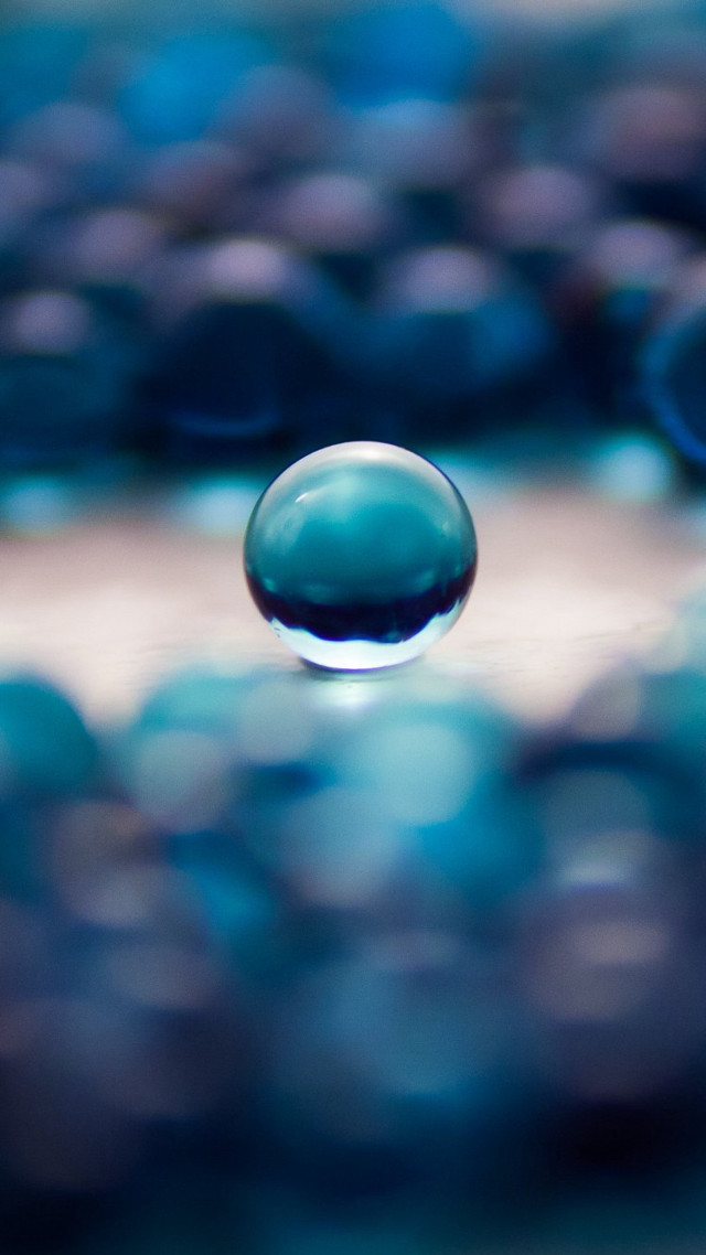 Water drop table bubbles blue free wallpaper for mobile - medium preview image