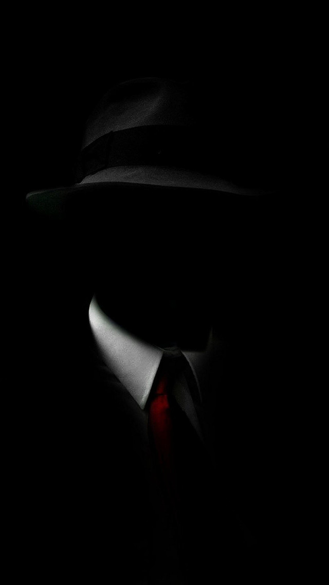 Man hat tie dark red free wallpaper for mobile - medium preview image