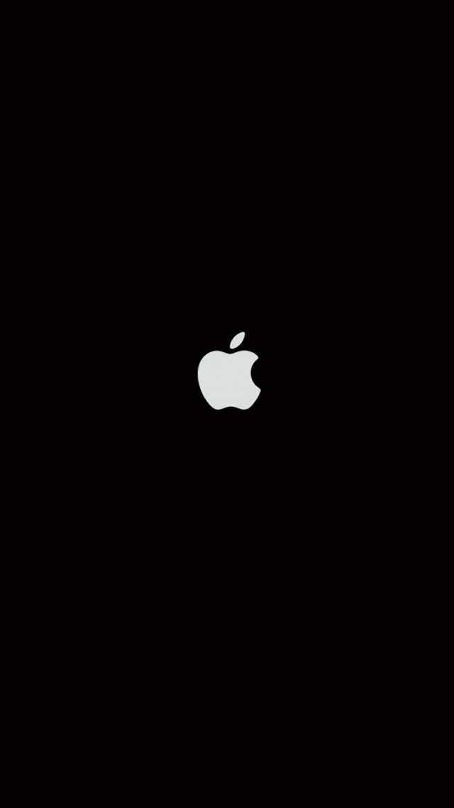 Apple logo black background image free wallpaper for mobile - medium preview image