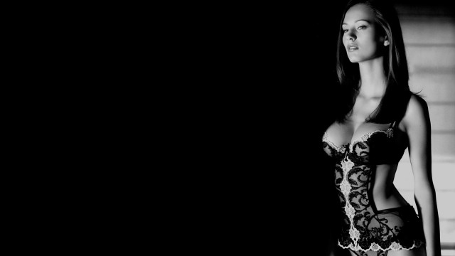Woman lingerie dark room black free wallpaper for desktop - medium preview image