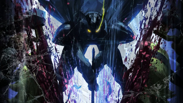 Man black suit demon sword free wallpaper for desktop - medium preview image