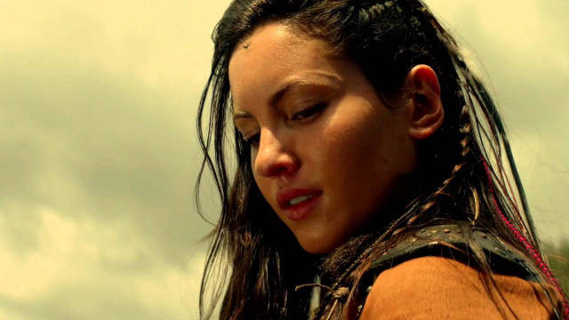 Woman long hair brown shirt free wallpaper for desktop - medium preview image