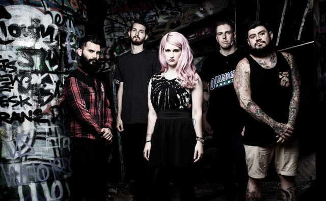 People graffiti wall pink hair free wallpaper for desktop - medium preview image