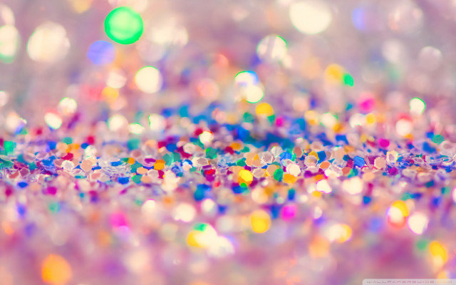 Blurry photo colorful confetti tabletop free wallpaper for desktop - medium preview image