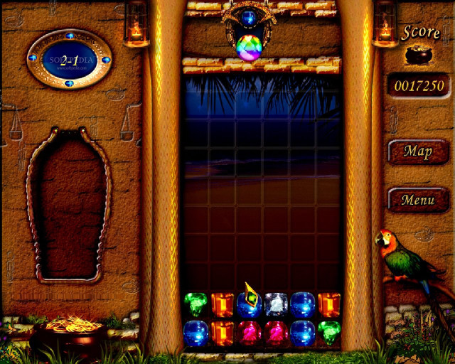 Door clock parrot palm tree free wallpaper for desktop - medium preview image