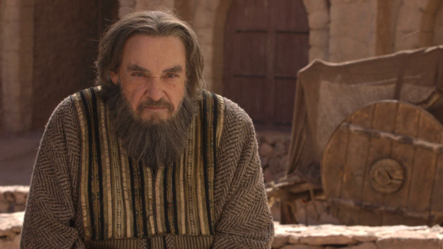 Man beard sweater stone building free wallpaper for desktop - medium preview image