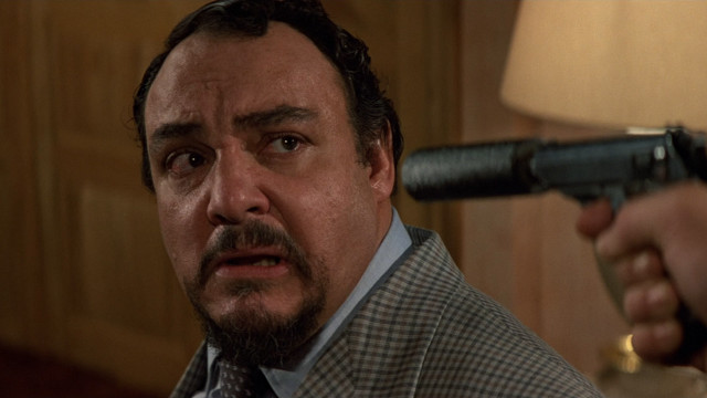 Man gun pointing surprised expression free wallpaper for desktop - medium preview image