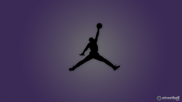 Basketball player silhouette purple background free wallpaper for desktop - medium preview image