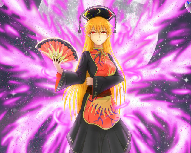 Sailor woman fan purple stars free wallpaper for desktop - medium preview image