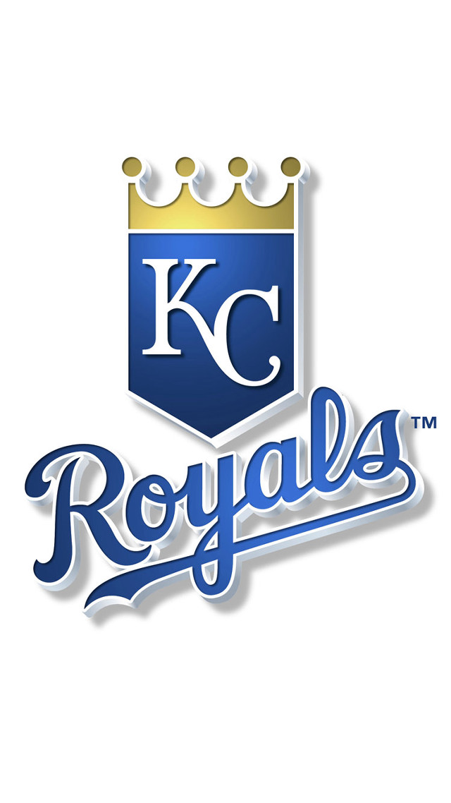 Kansas royals logo crown blue free wallpaper for mobile - medium preview image