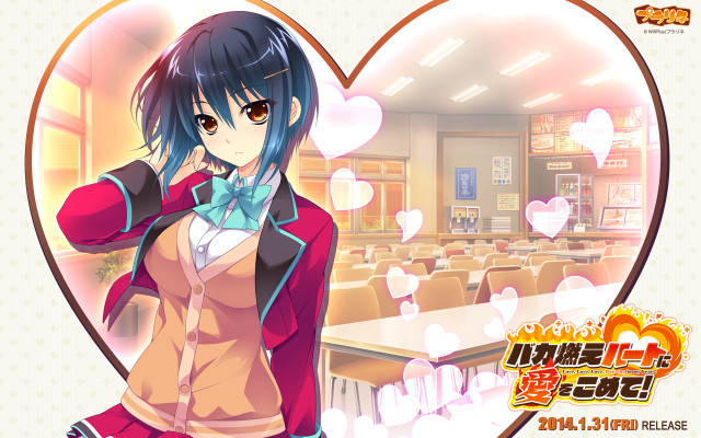 Woman pink outfit heart window free wallpaper for desktop - medium preview image