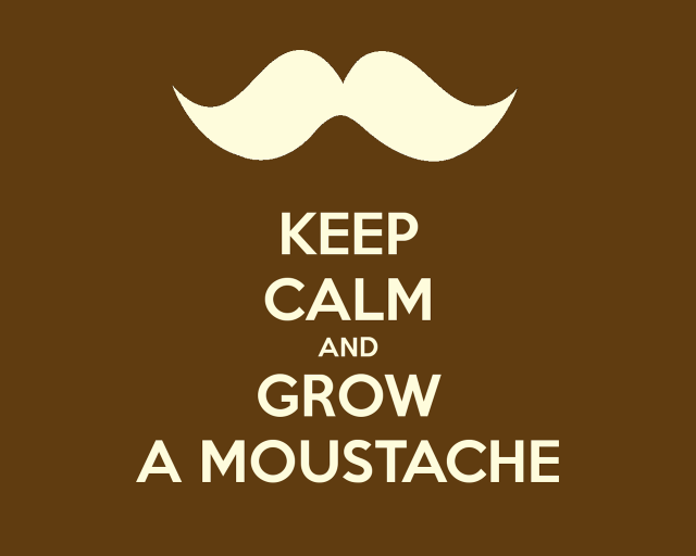 Keep calm grow moustache side free wallpaper for desktop - medium preview image
