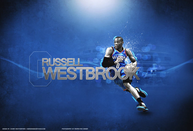 Russell westbrook basketball player running free wallpaper for desktop - medium preview image