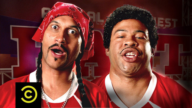 Two men red bandanas surprised free wallpaper for desktop - medium preview image
