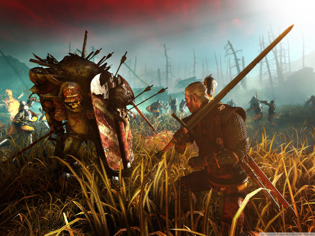 Group people field swords armor free wallpaper for desktop - medium preview image