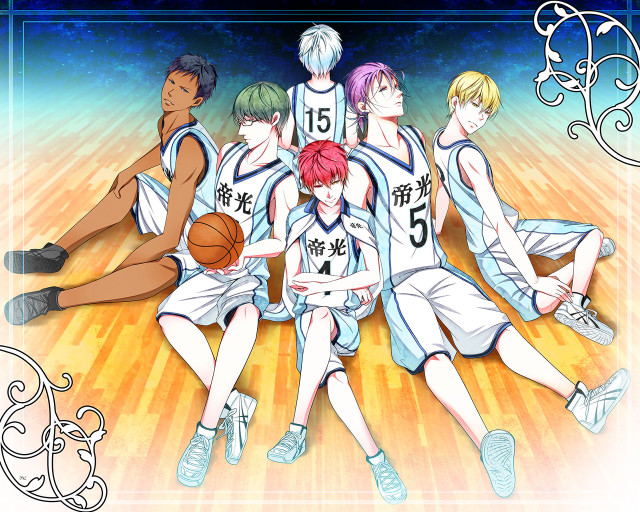 Young men basketball court sitting free wallpaper for desktop - medium preview image